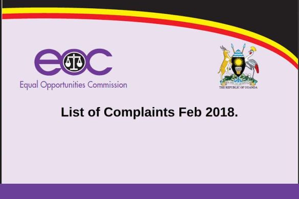 Cause list of complaints feb 2018.